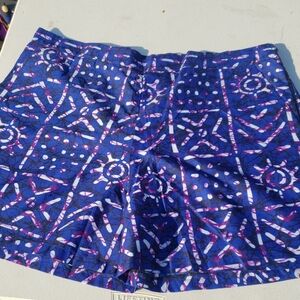 Vibrant Blue and Purple Women's Shorts